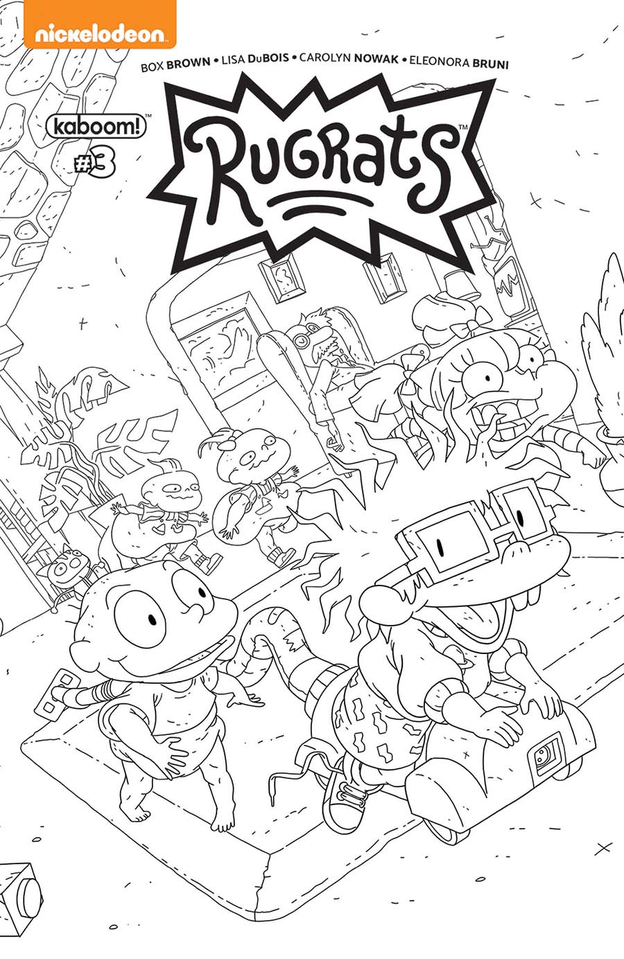 Rugrats #3 Cover C Variant Jorge Monlongo Coloring Book Cover