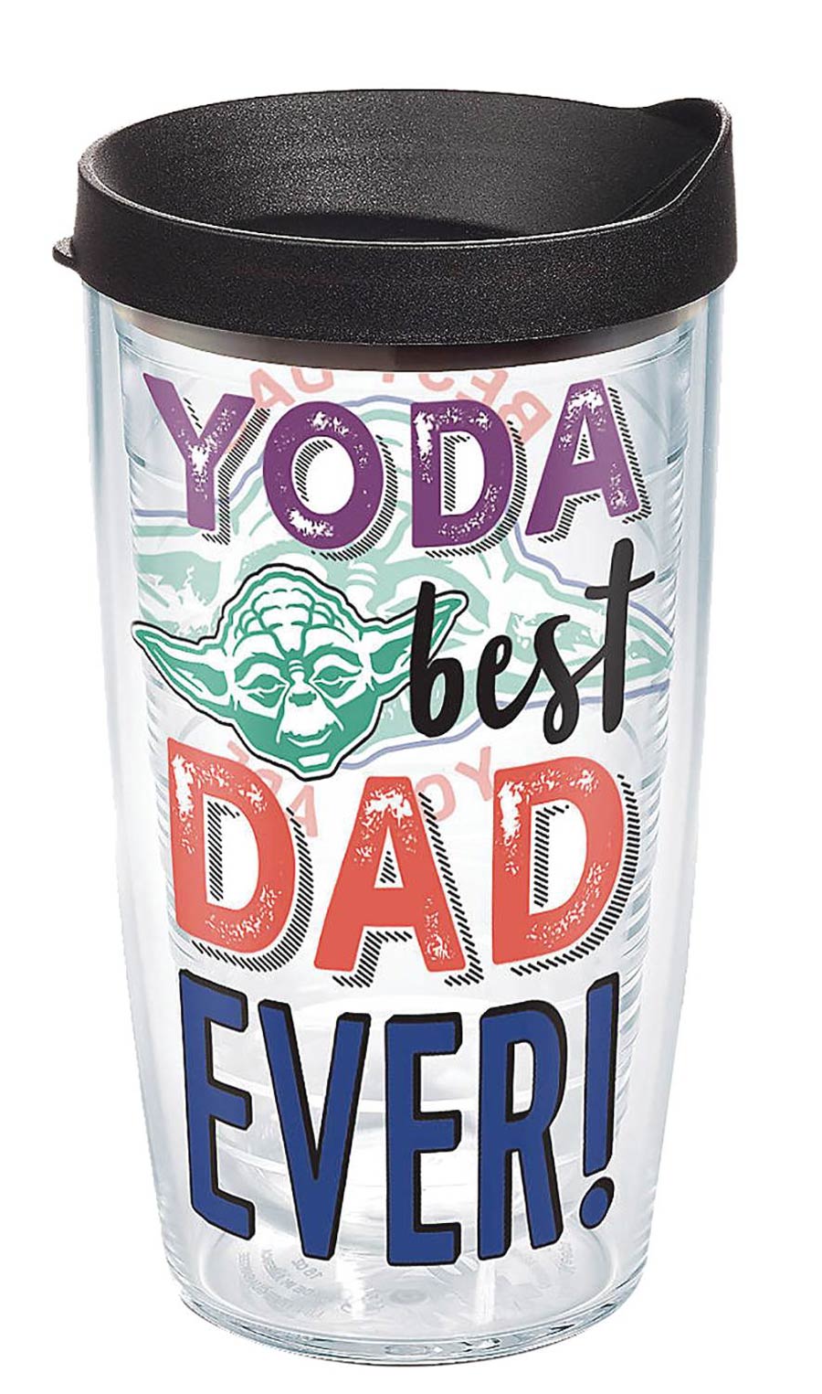 Star Wars Yoda Best Dad 16-Ounce Tumbler With Black Lid