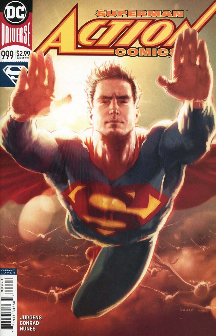 Action Comics Vol 2 #999 Cover B Variant Kaare Andrews Cover