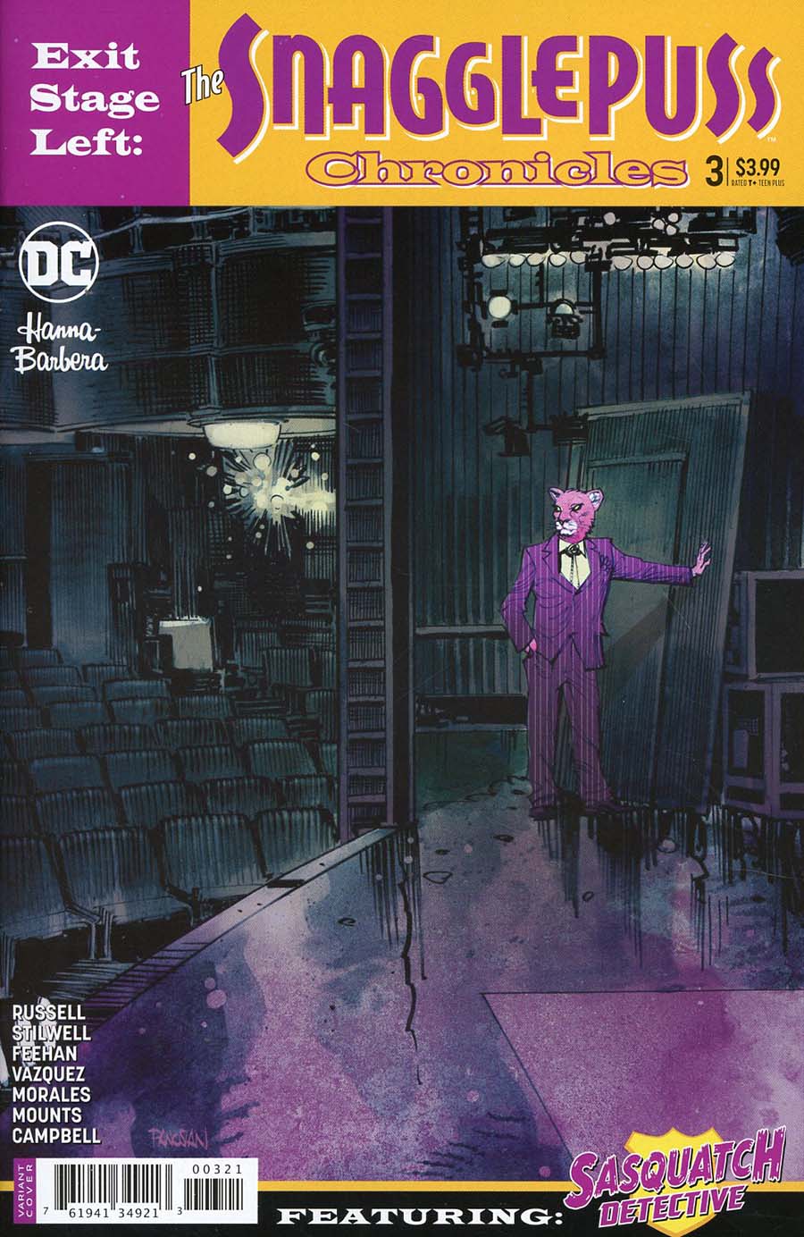 Exit Stage Left The Snagglepuss Chronicles #3 Cover B Variant Dan Panosian Cover