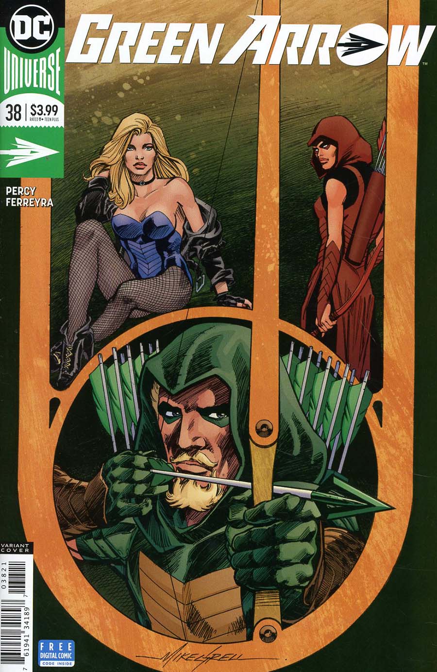 Green Arrow Vol 7 #38 Cover B Variant Mike Grell Cover