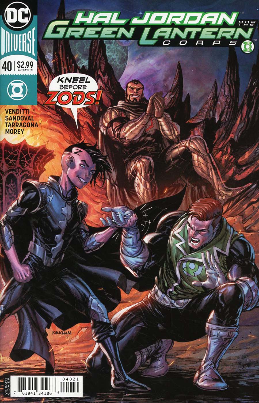 Hal Jordan And The Green Lantern Corps #40 Cover B Variant Tyler Kirkham Cover