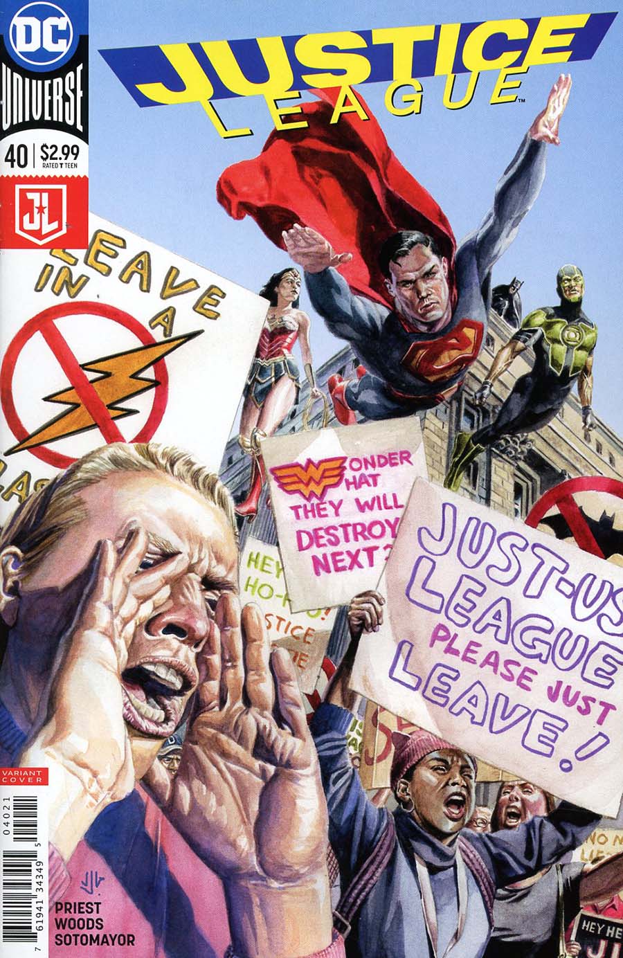 Justice League Vol 3 #40 Cover B Variant JG Jones Cover