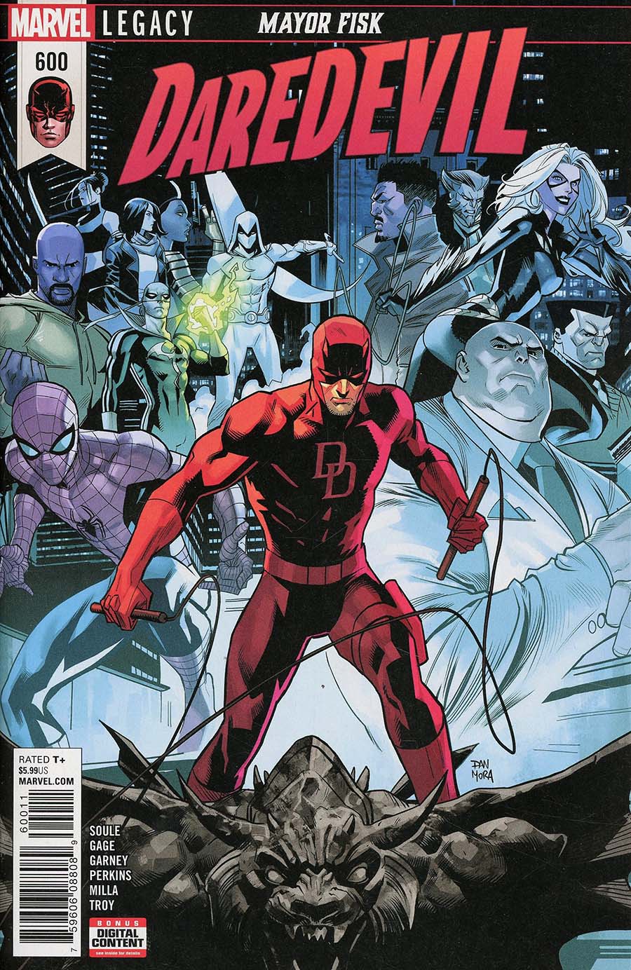 Daredevil Vol 5 #600 Cover A Regular Dan Mora Cover (Marvel Legacy Tie-In)