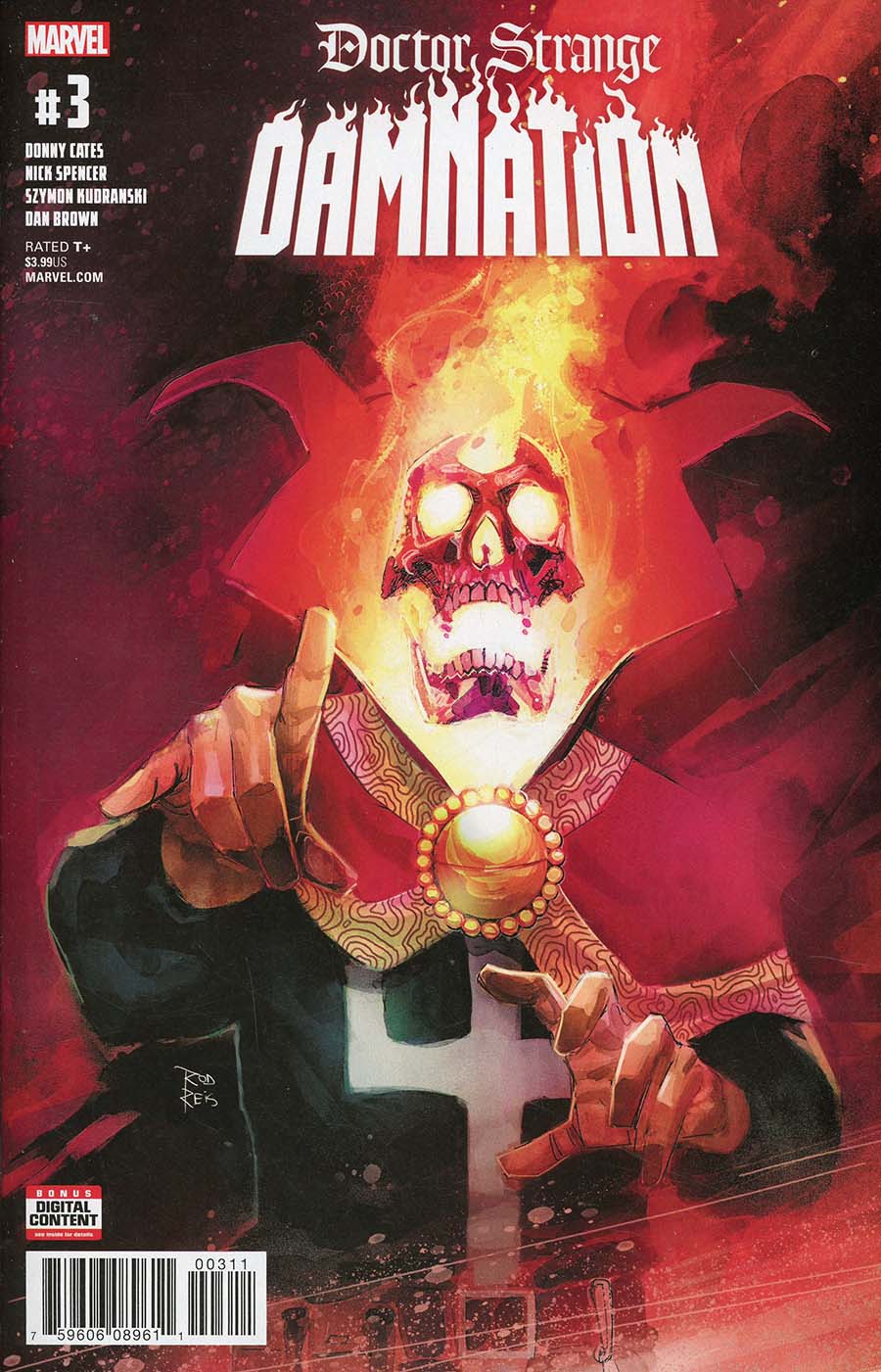 Doctor Strange Damnation #3 Cover A Regular Rod Reis Cover (Marvel Legacy Tie-In)