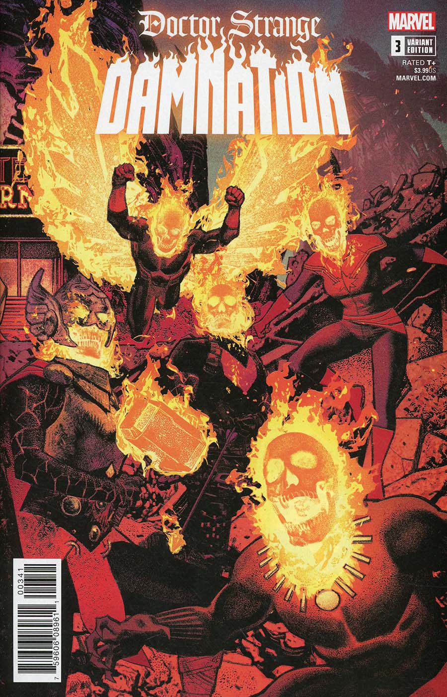 Doctor Strange Damnation #3 Cover C Variant Greg Smallwood Connecting Cover (3 Of 4)(Marvel Legacy Tie-In)