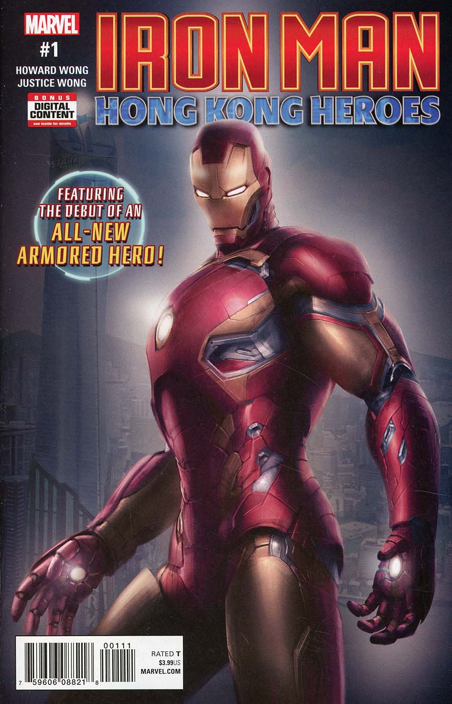 Iron Man Hong Kong Heroes #1 Cover A Regular Justice Wong Cover (Marvel Legacy Tie-In)