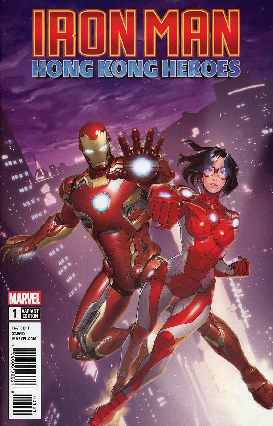 Iron Man Hong Kong Heroes #1 Cover B Variant Gang Hyuk Lim Cover (Marvel Legacy Tie-In)