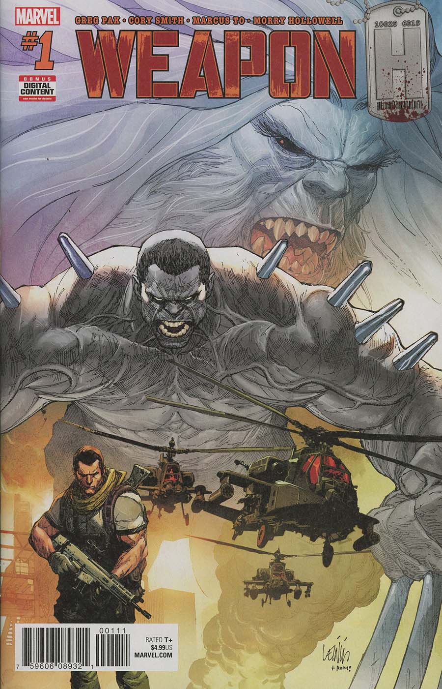 Weapon H #1 Cover A Regular Leinil Francis Yu Cover (Marvel Legacy Tie-In)