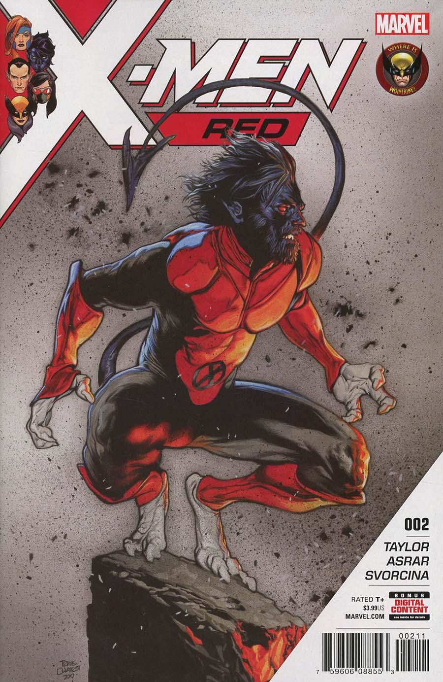 X-Men Red #2 Cover A 1st Ptg Regular Travis Charest Cover (Marvel Legacy Tie-In)
