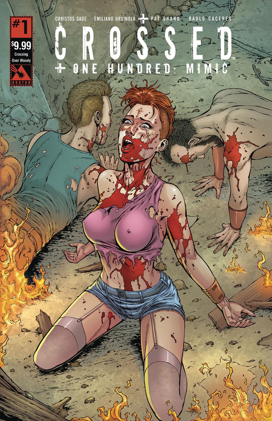 Crossed Plus 100 Mimic #1 Cover I Crossing Over Bloody Cover