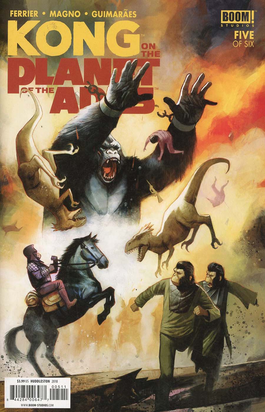 Kong On The Planet Of The Apes #5 Cover A Regular Mike Huddleston Cover