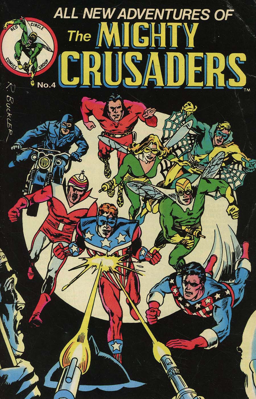 Mighty Crusaders Vol 4 #4 Cover B Variant Rich Buckler Red Circle Cover