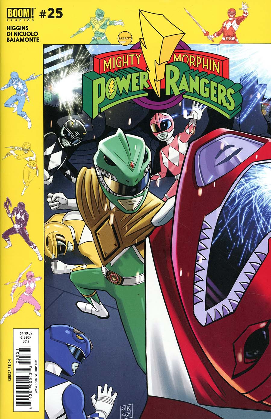 Mighty Morphin Power Rangers (BOOM Studios) #25 Cover B Variant Jordan Gibson Subscription Cover