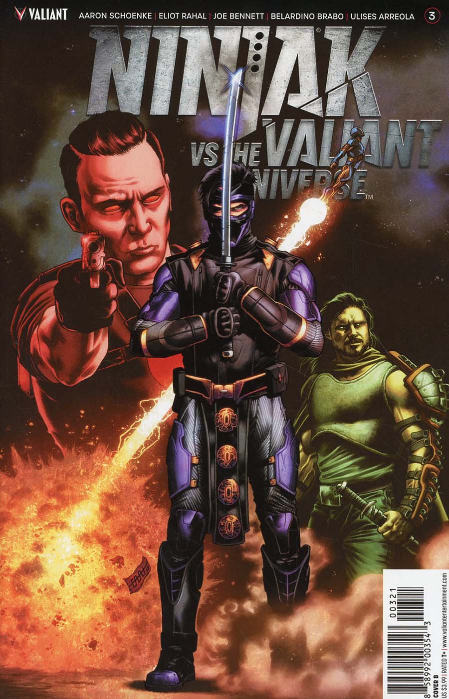 Ninjak vs The Valiant Universe #3 Cover B Variant CAFU Cover