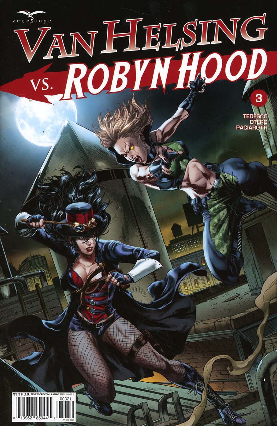Grimm Fairy Tales Presents Van Helsing vs Robyn Hood #3 Cover B Caanan White