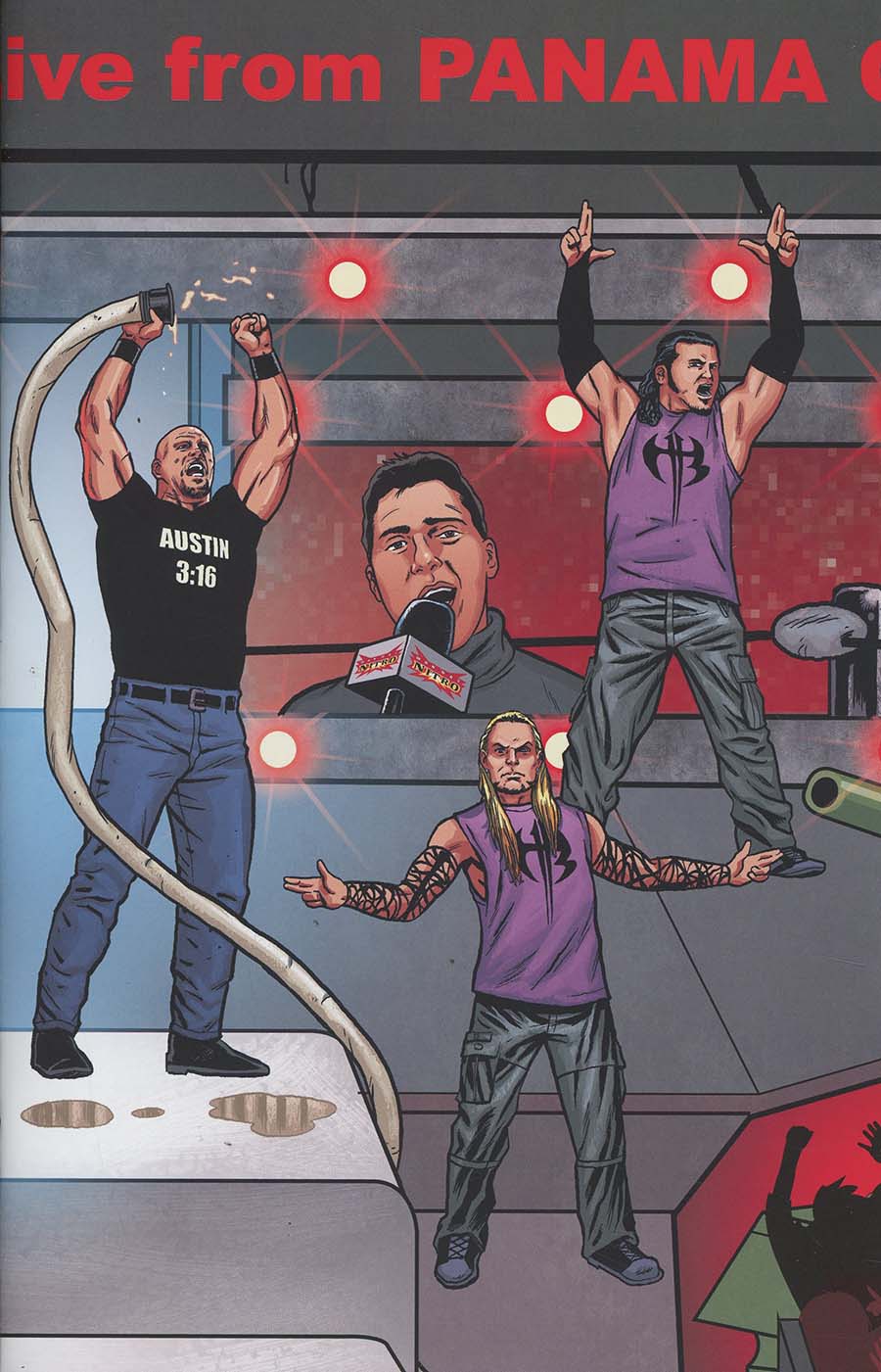 WWE #15 Cover C Variant Brent Schoonover RAW Connecting Cover