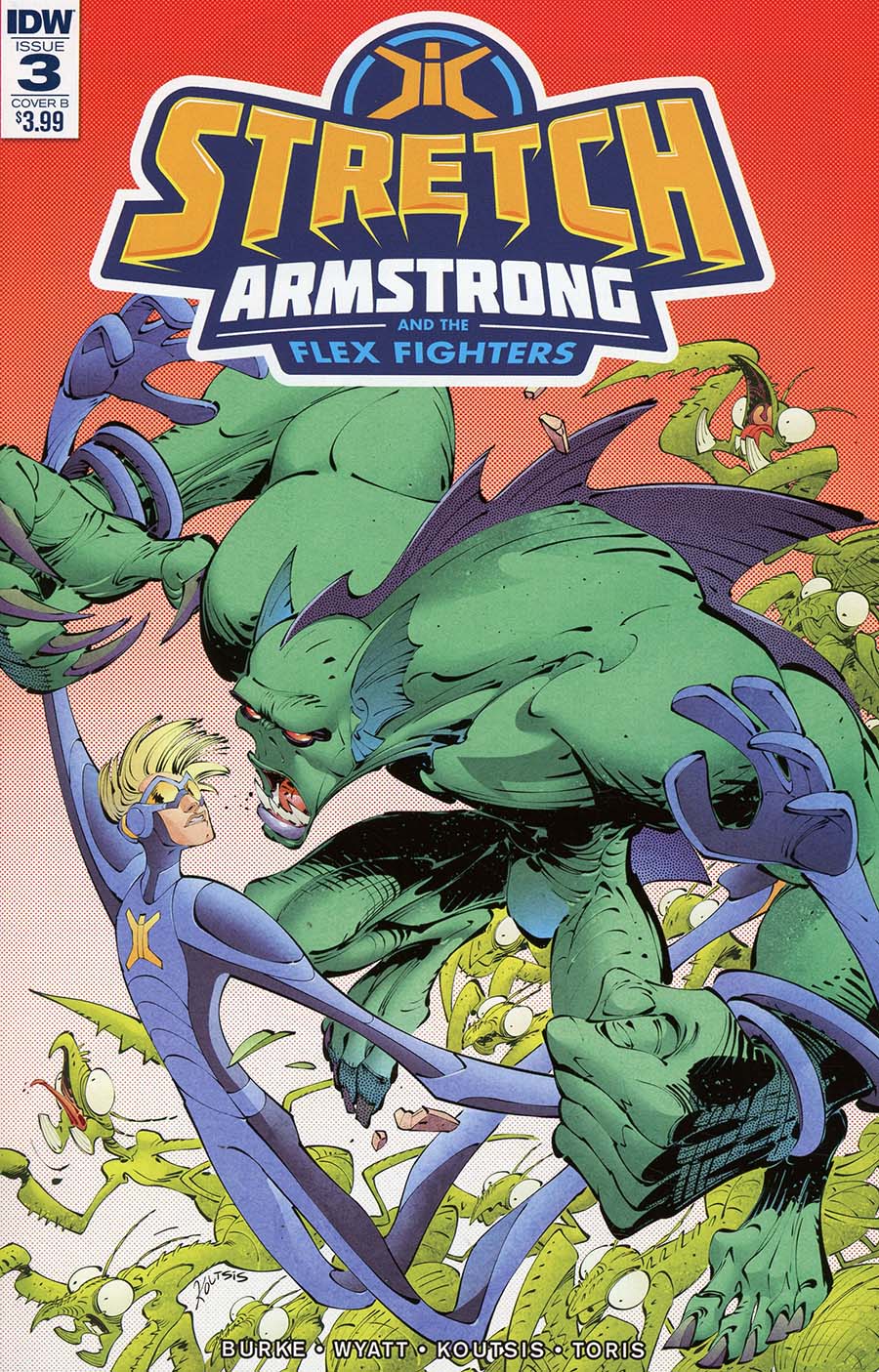 Stretch Armstrong And The Flex Fighters #3 Cover B Variant Nikos Koutsis Cover