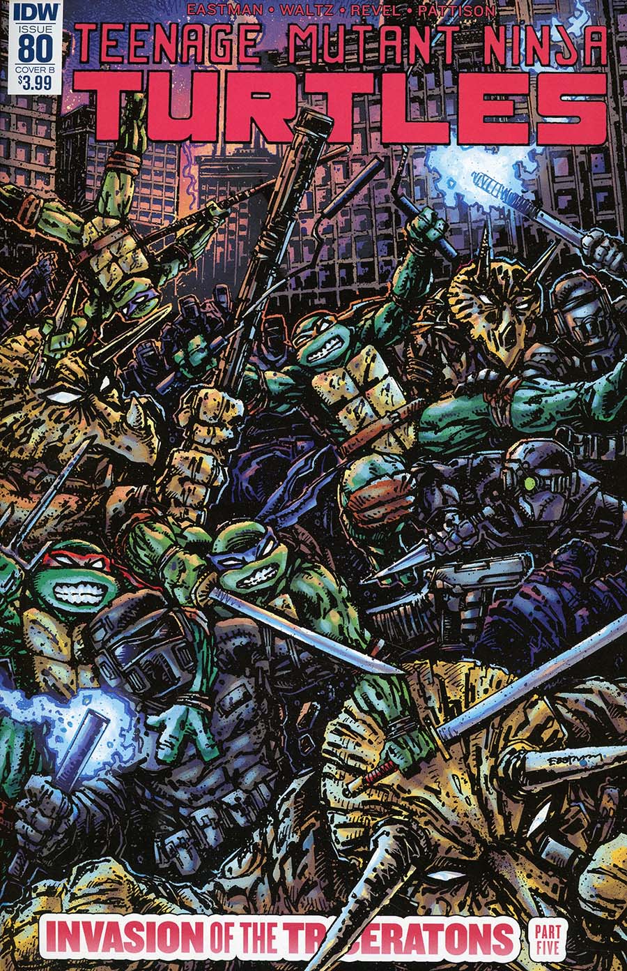 Teenage Mutant Ninja Turtles Vol 5 #80 Cover B Variant Kevin Eastman Cover