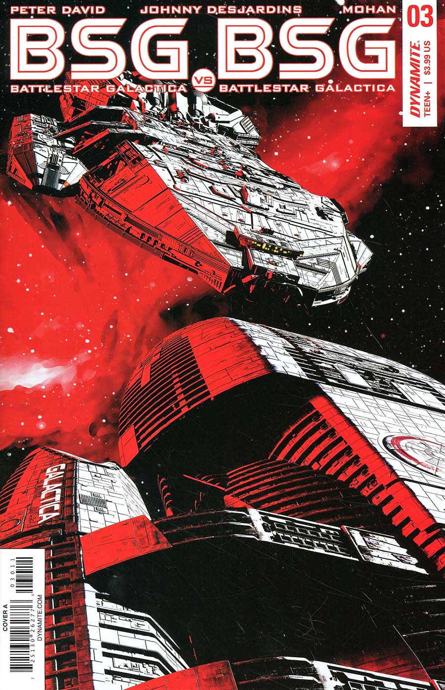 Battlestar Galactica vs Battlestar Galactica #3 Cover A Regular Adam Mojo Lebowitz Cover