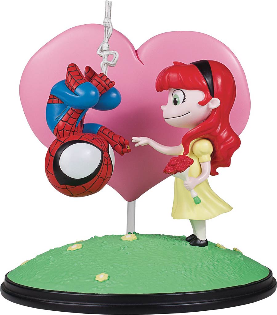 Marvel Animated Style Spider-Man & Mary Jane Statue