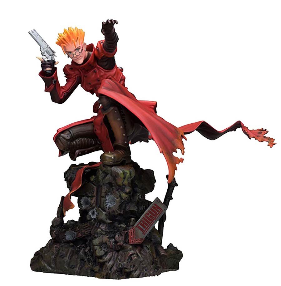 Trigun Badlands Rumble Vash Attack 1/6 Scale Polystone Figure