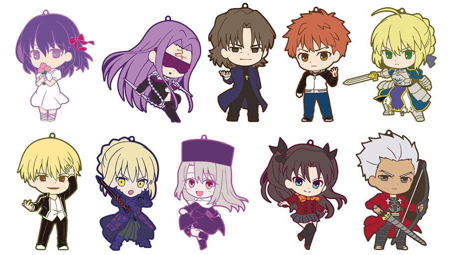 Fate/Stay Night Heavens Feel Niitengo Trading Strap 10-Piece Display