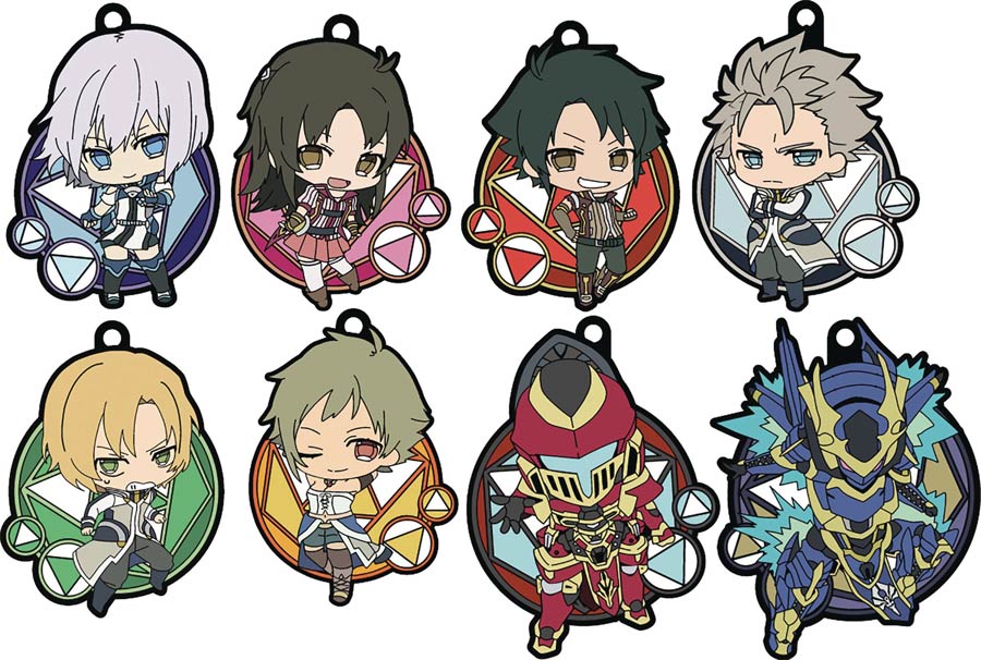 Knights & Magic Rubber Strap Collection 8-Piece Display