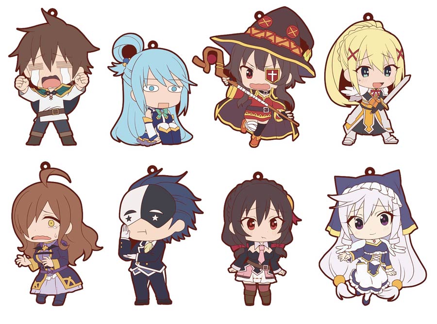 Konosuba Gods Blessing On This Wonderful World Niitengo Trading Strap 10-Piece Display