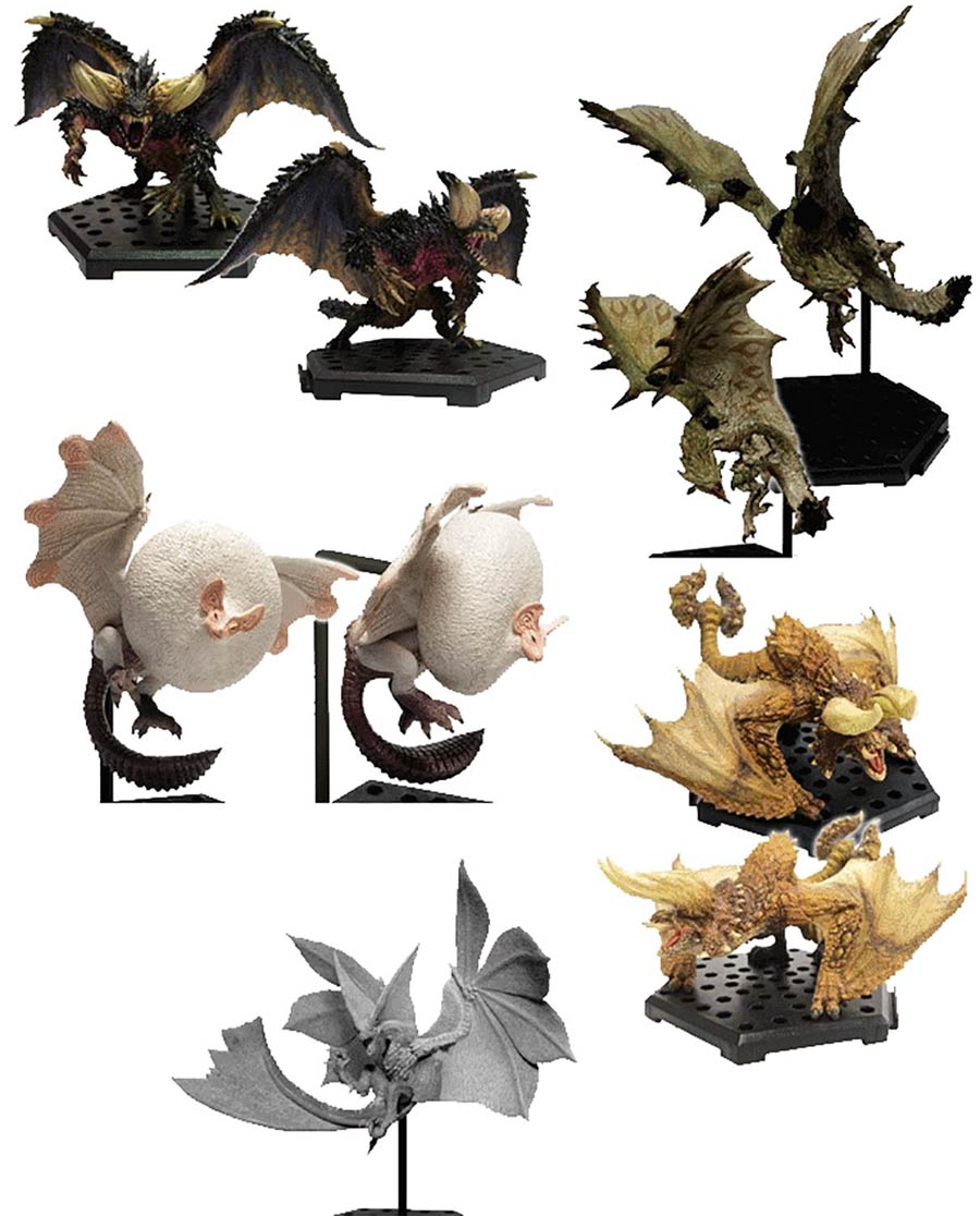Monster Hunter Capcom Figure Builder Standard Model Series 10 Blind Mystery Box 6-Piece Display