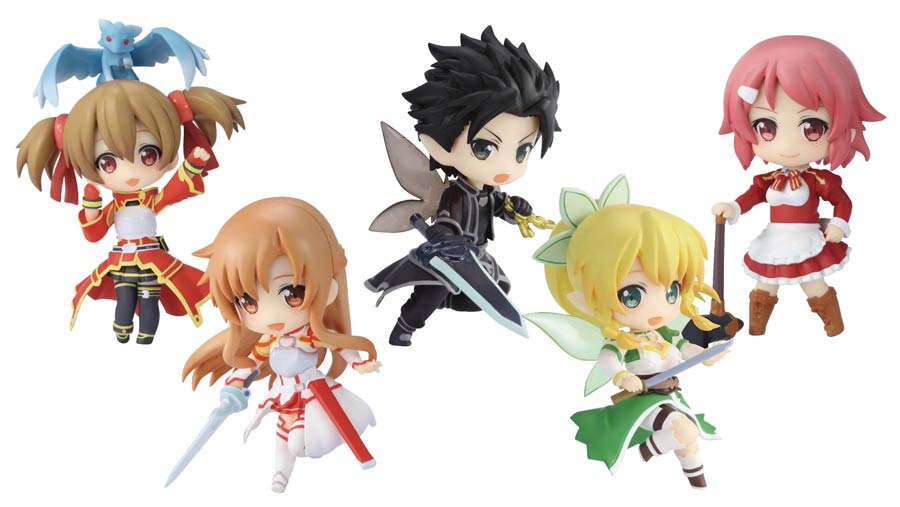 Sword Art Online Niitengo DX Mini Figure 6-Piece Display