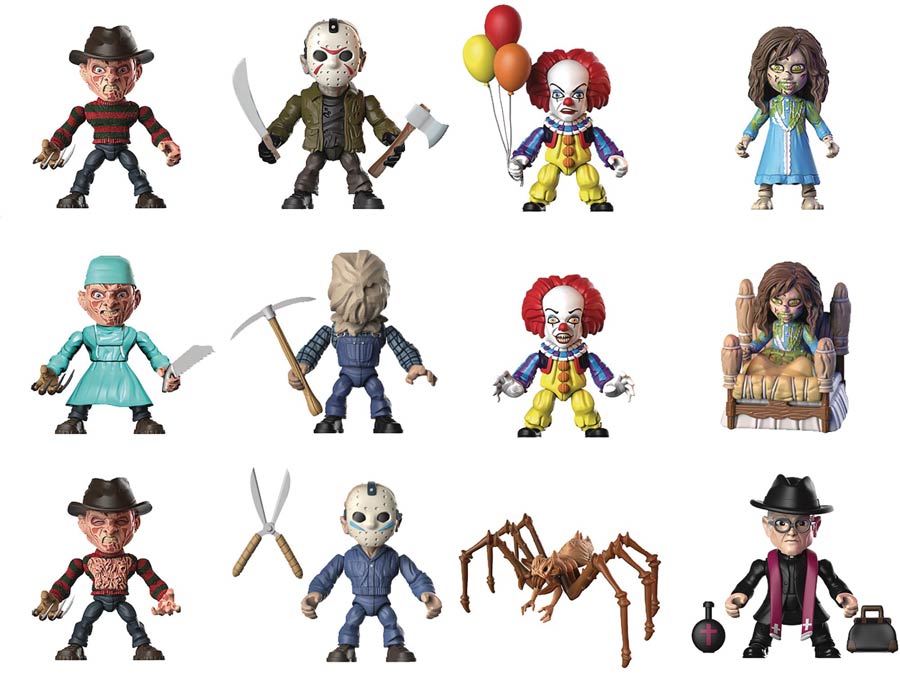 The Loyal Subjects x Horror Mini Figure Wave 1 Blind Mystery Box 12-Piece Display