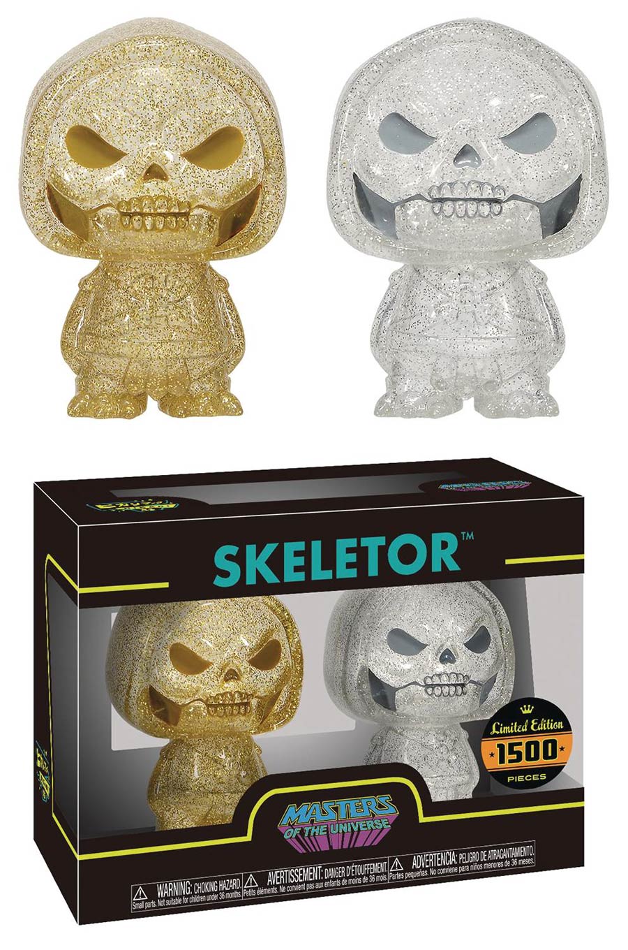 Hikari XS Masters Of The Universe Skeletor Gold/Silver Figure 2-Pack