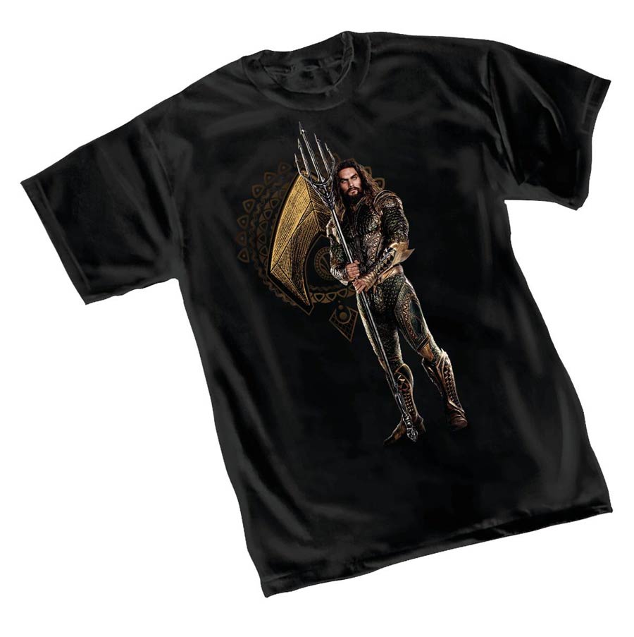 Justice League Movie Aquaman T-Shirt Large