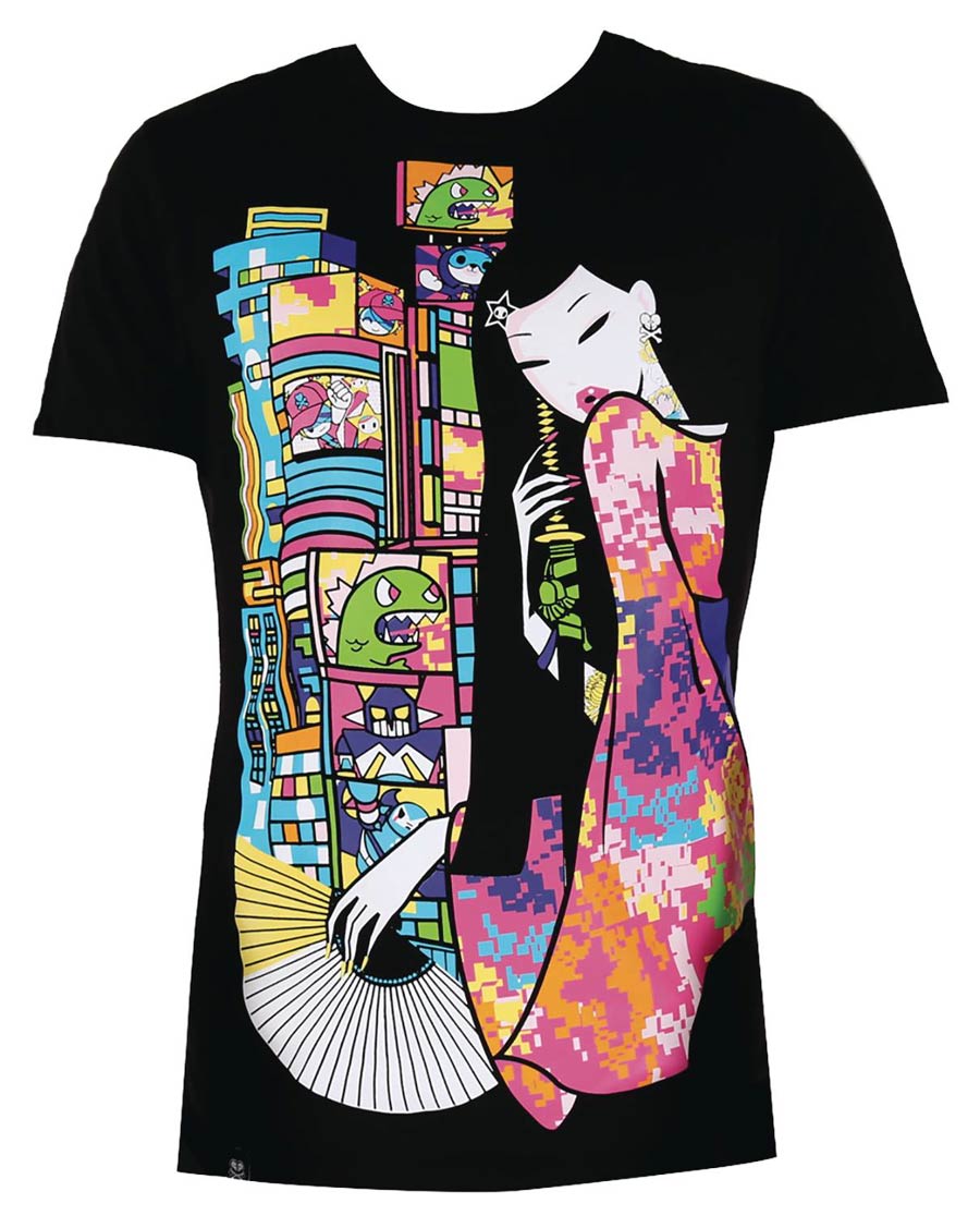 tokidoki New School Black T-Shirt Large