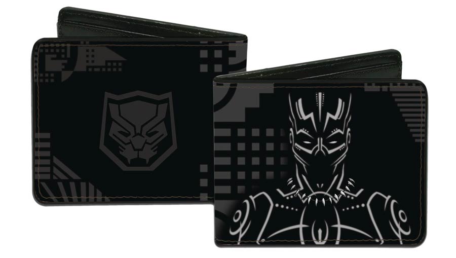 Black Panther Bi-Fold Wallet - Logo & Bust