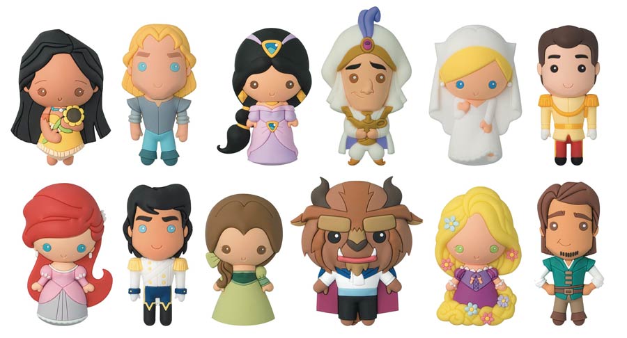 Disney Laser Cut Figural Keyring Series 14 Blind Mystery Box 24-Piece Display
