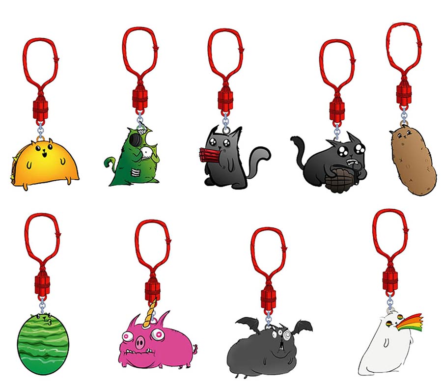 Exploding Kittens Figure Hangers Blind Mystery Box 24-Piece Display