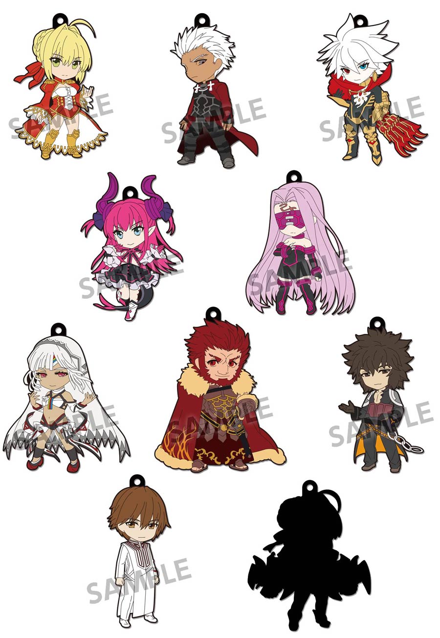 Pikuriru Fate/Extella Trading Keychain Vol 1 10-Piece Display