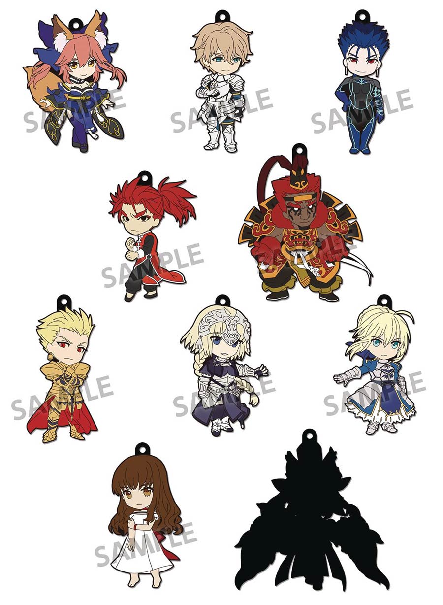 Pikuriru Fate/Extella Trading Keychain Vol 2 10-Piece Display