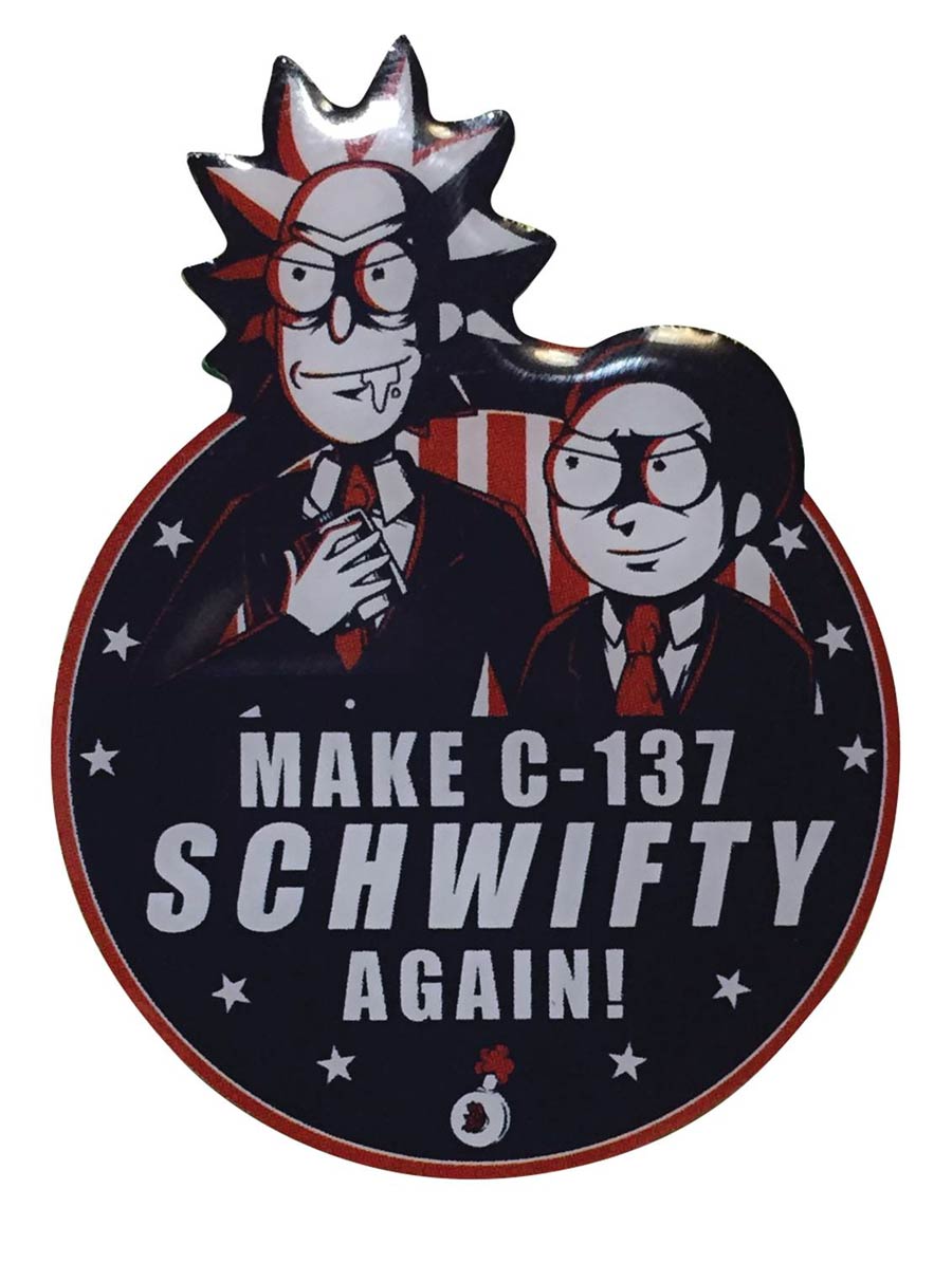 Rick And Morty Make C-137 Schwifty Again Lapel Pin