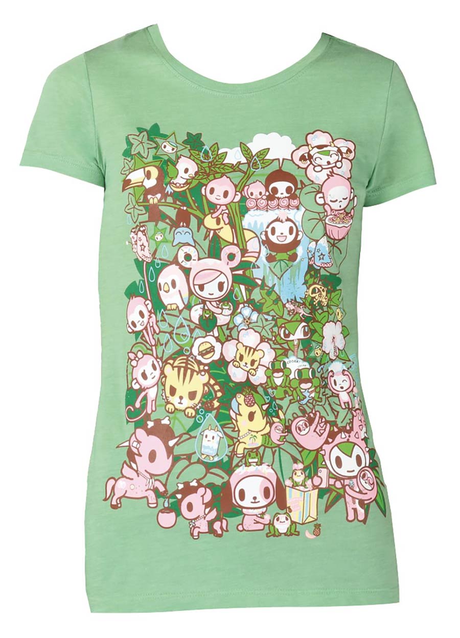 tokidoki Jungle Jam Womens Mint T-Shirt Large