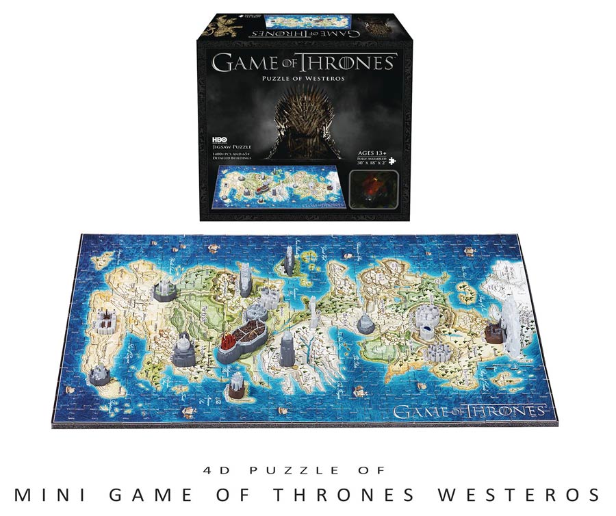 Game Of Thrones Westeros 4D Mini City Puzzle