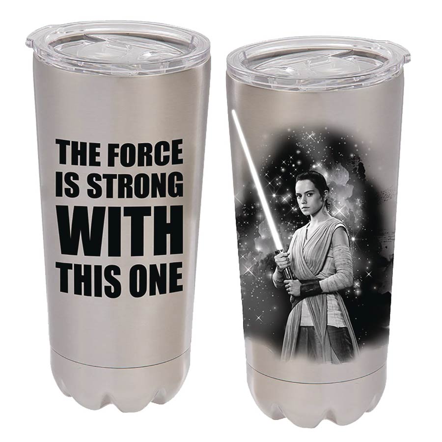 Star Wars Episode VIII The Last Jedi Rey 20-Ounce Stainless Vacuum Tumbler