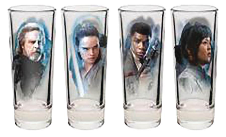 Star Wars Episode VIII The Last Jedi Window Box Mini Glass 4-Piece Set