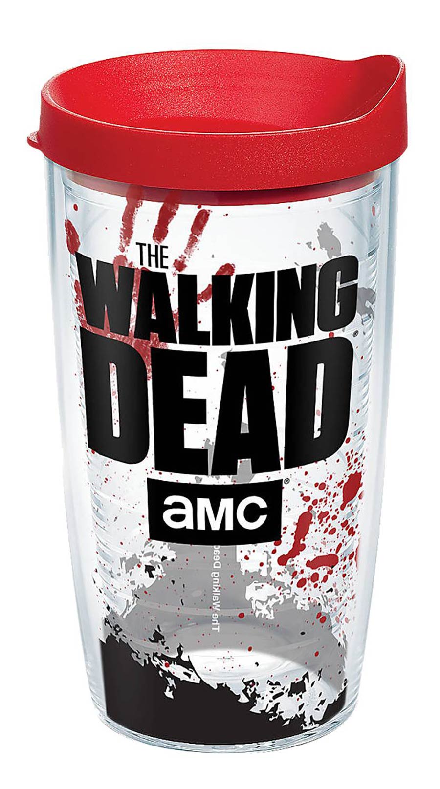 Walking Dead Logo 16-Ounce Tumbler With Red Lid