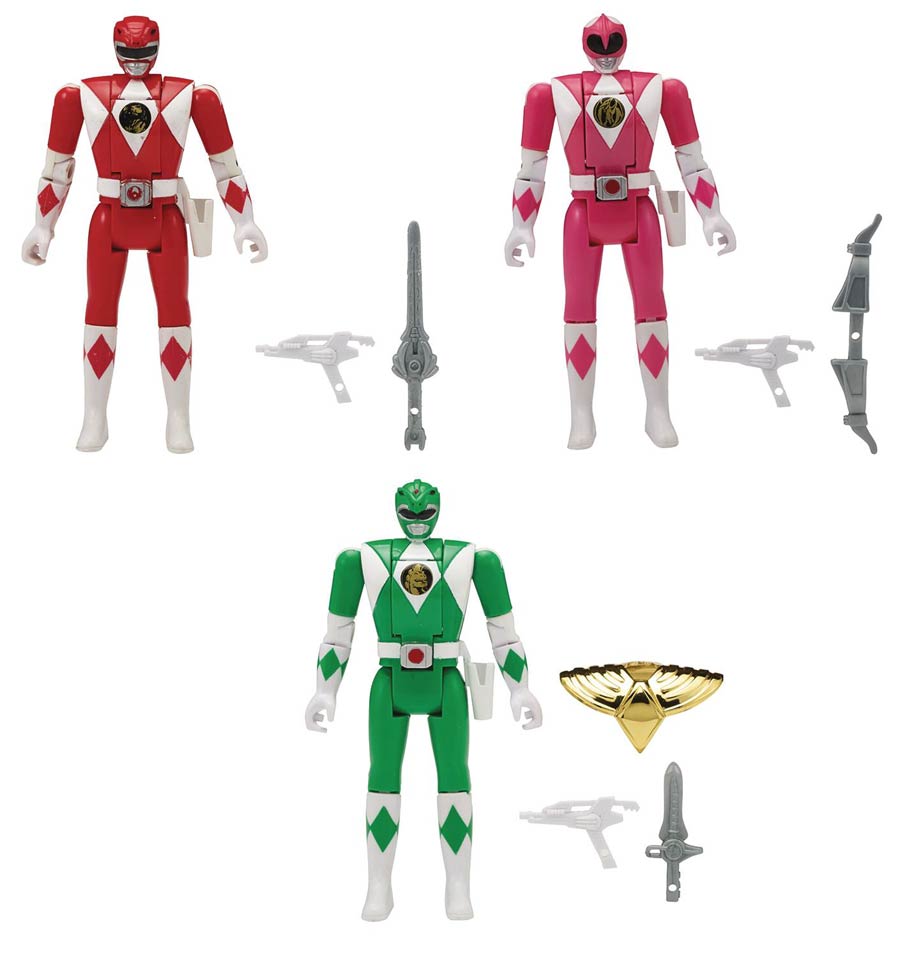 Mighty Morphin Power Rangers Legacy Head Morph Action Figure Assortment Case E