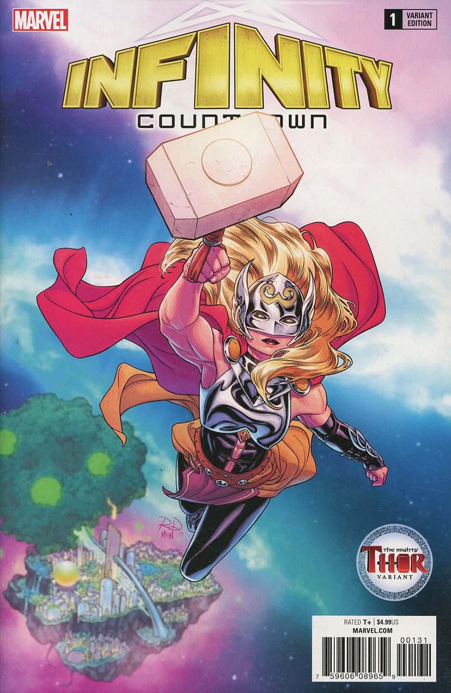 Infinity Countdown #1 Cover E Variant Russell Dauterman Mighty Thor Cover (Marvel Legacy Tie-In)