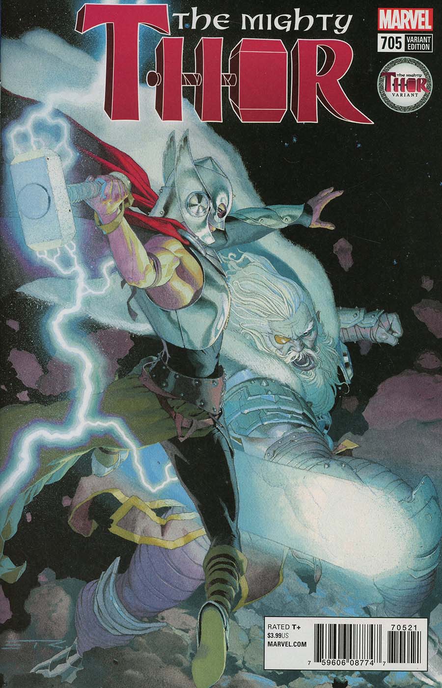 Mighty Thor Vol 2 #705 Cover C Variant Esad Ribic Mighty Thor Cover (Marvel Legacy Tie-In)
