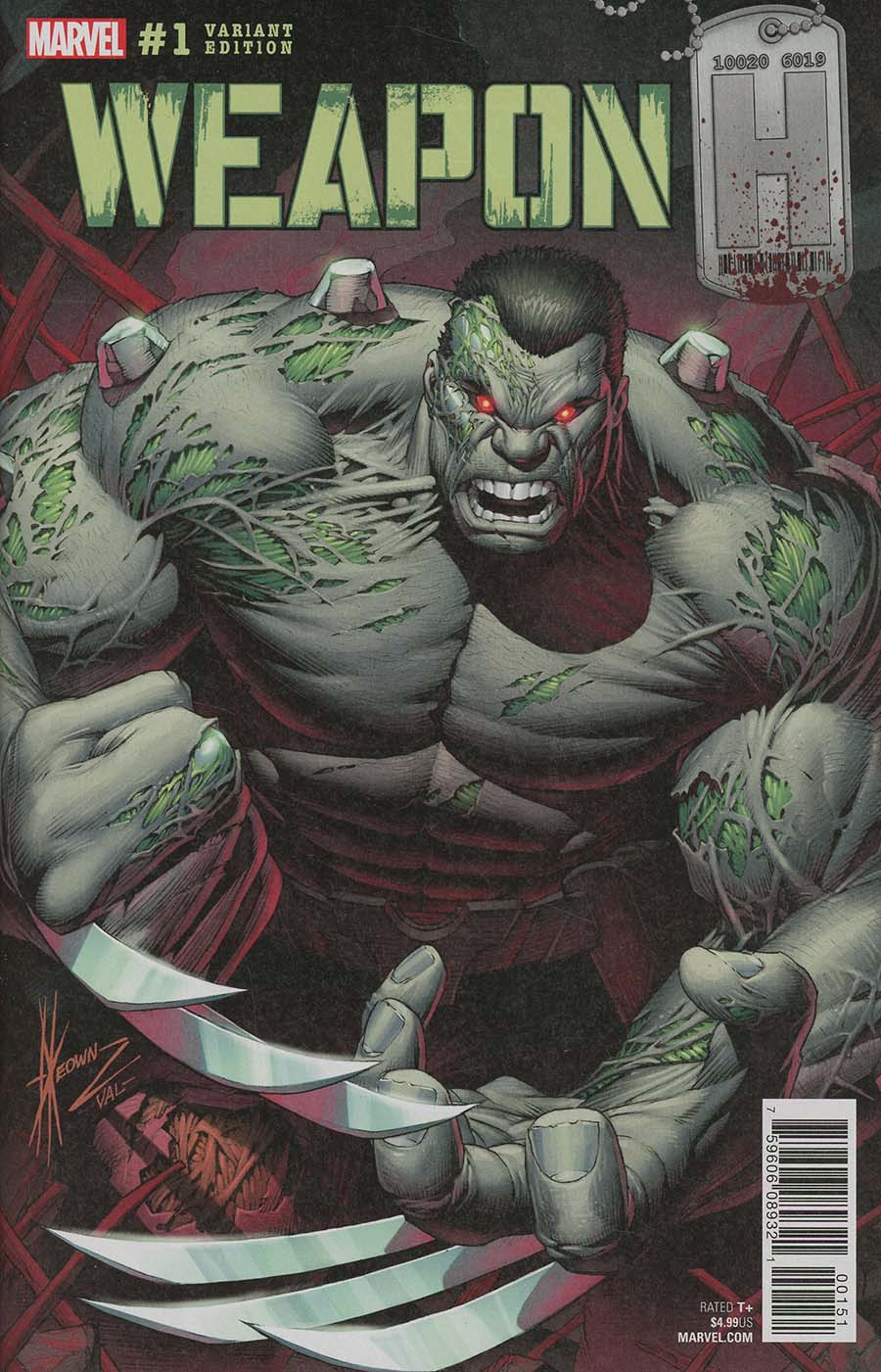 Weapon H #1 Cover C Variant Dale Keown Hulk Homage Cover (Marvel Legacy Tie-In)